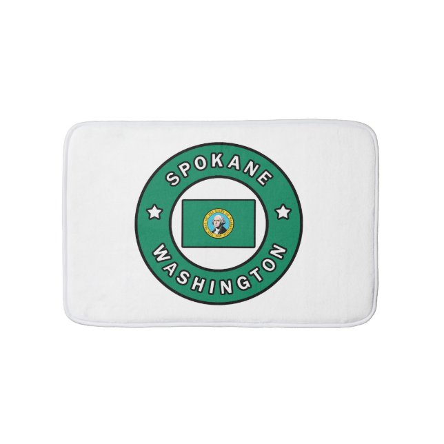 Spokane Washington Bath Mat (Front)
