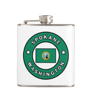 Spokane Washington Hip Flask
