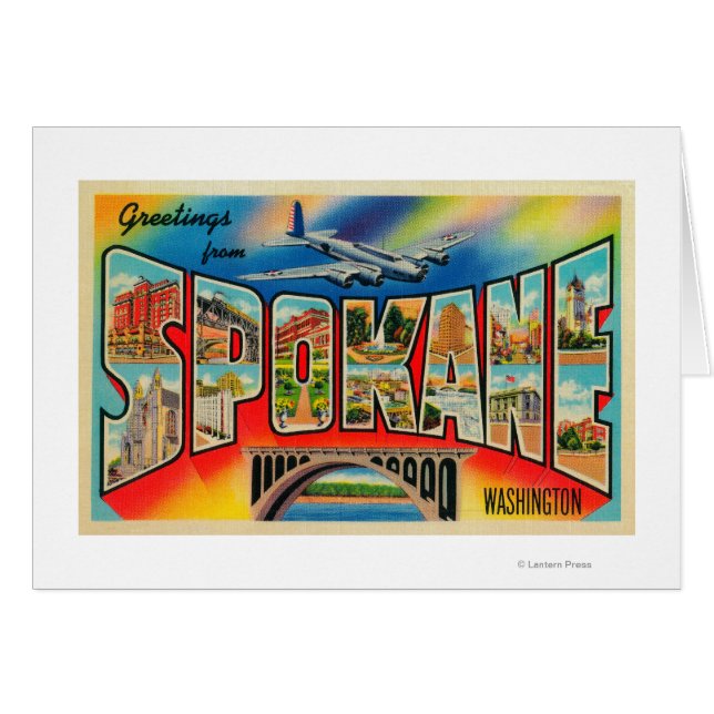 Spokane, Washington - Large Letter Scenes 3 (Front Horizontal)