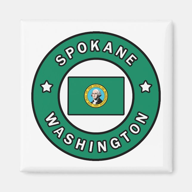 Spokane Washington Magnet (Front)