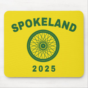 Spokeland Oakland Cycling Californian Cyclist Mouse Pad