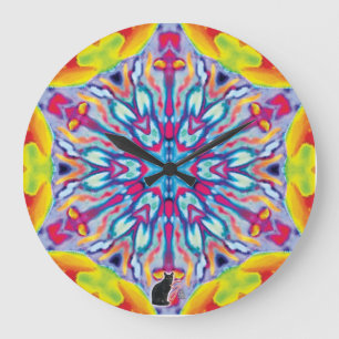 Spokes Kaleidoscope Large Clock