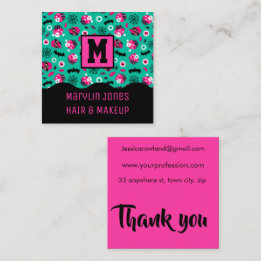 SPOKKY TREATS HALLOWEEN SQUARE BUSINESS CARD
