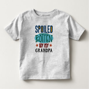 Spolied Rotten By My Personalised Any Name Grandpa Toddler T-Shirt