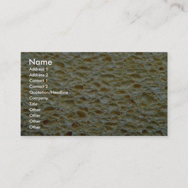 Sponge Business Card (Front)