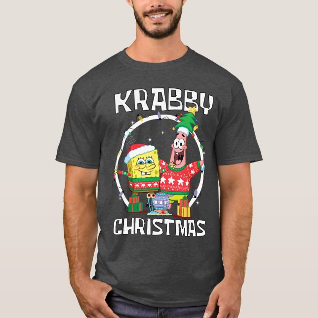 Spongebob Squarepants Krabby Christmas Best Friend T-Shirt (Front)