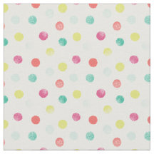 Sponged Dots Patterned Fabric (Brights)