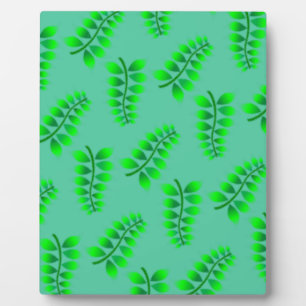 Sponged Foliage Pattern Plaque