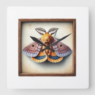 Spongy Moth 150724IREF101 - Watercolor Square Wall Clock