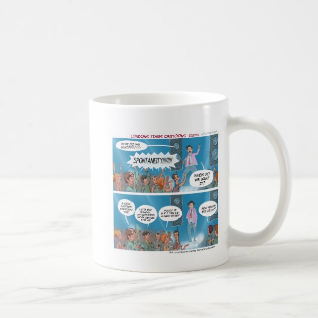 Spontaneity Coach Funny Coffee Mug (Right)