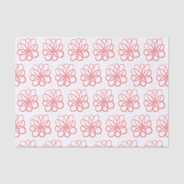 Spontaneous Flower - Soft Pink Tissue Paper (Front)