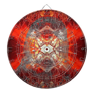 Spontaneous human combustion dartboard
