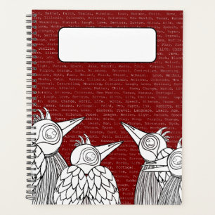 Spontaneous Words & Birds Tote Planner