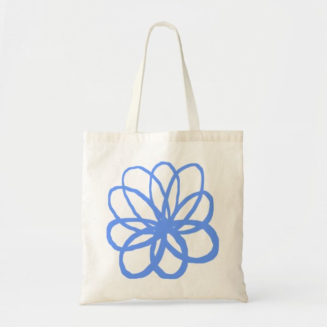 Spontanious Flower - Baby Blue Tote Bag (Front)
