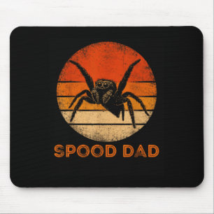 Spood Dad - Vintage Jumping Spider Sunset - Funny Mouse Pad