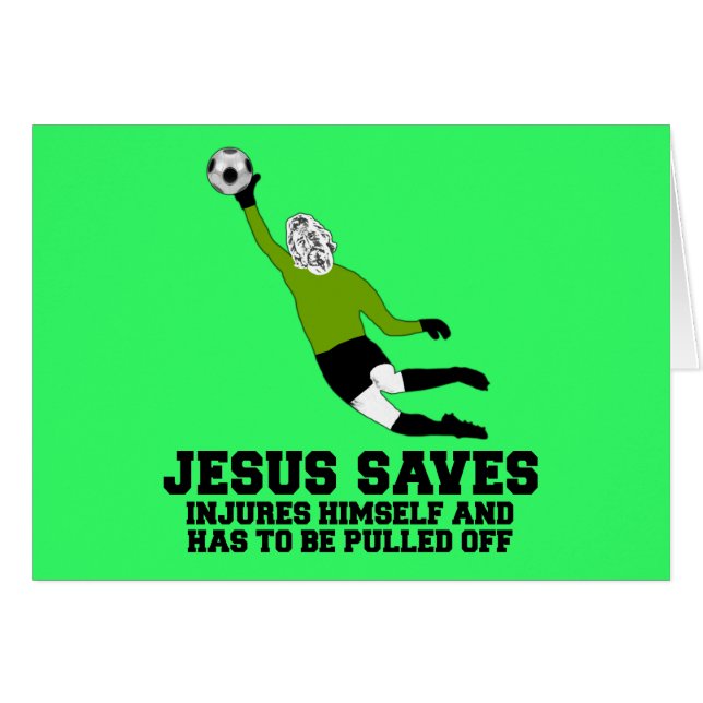 Spoof atheist Jesus saves (Front Horizontal)