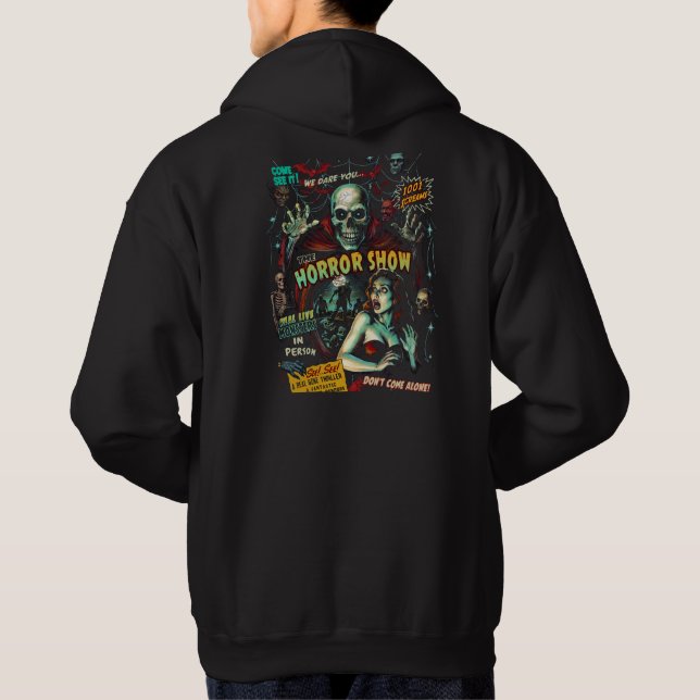 Spook Show Horror Hoodie – (Black) (Back)