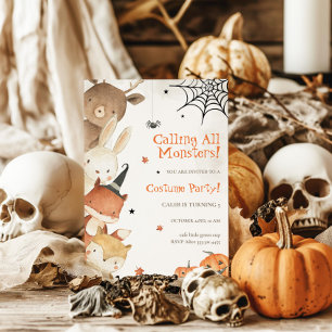 Spook-tacular Halloween Birthday Invitation