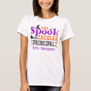 "Spook"tacular Principal Spooky Halloween Themed T-Shirt
