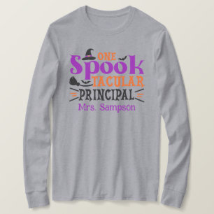 "Spook"tacular Principal Spooky Halloween Themed T-Shirt