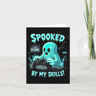 Spooked Cute Ghost Halloween Spooky Season Card