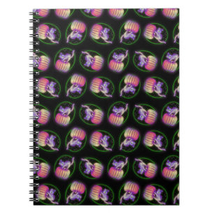 Spooked Halloween Cat On Pumpkin Drawing Notebook