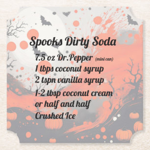 Spooks Dirty Soda Coaster