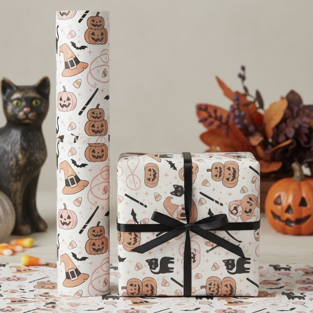 Spooks & Spells Halloween Magic Pattern ID1327 Wrapping Paper (Creator Uploaded)