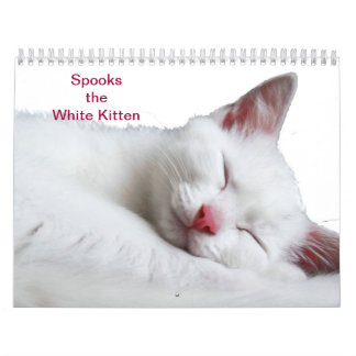 SPOOKS THE WHITE KITTEN - CALLENDER CALENDAR