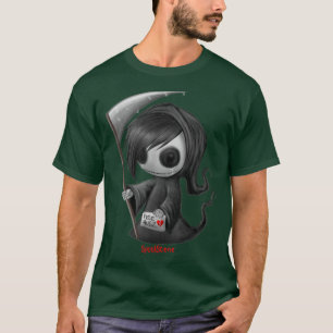Spookscene Emo Skeleton Grim Reaper Goth Alt T-Shirt