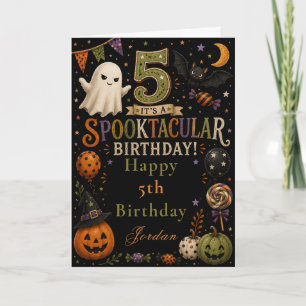 Spooktacular 5th Birthday Card