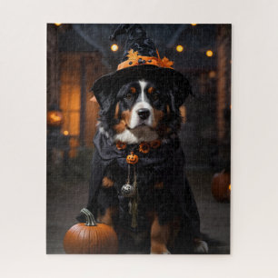 Spooktacular Bernese Dog: A Halloween Howl-o-Ween Jigsaw Puzzle