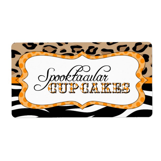 Spooktacular Cupcakes Food Label (Front)