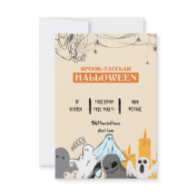 Spooktacular cute ghost Halloween party 