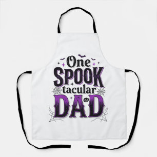 Spooktacular Dad Halloween Vintage Vector Design_1 Apron