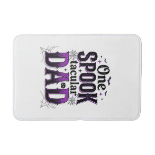 Spooktacular Dad Halloween Vintage Vector Design_1 Bath Mat