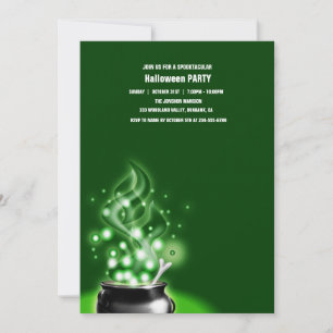 Spooktacular Dark Haunted House Halloween Party  I Invitation