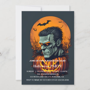 Spooktacular Dark Haunted House Halloween Party I Invitation