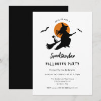 Spooktacular Flying witch Halloween Party