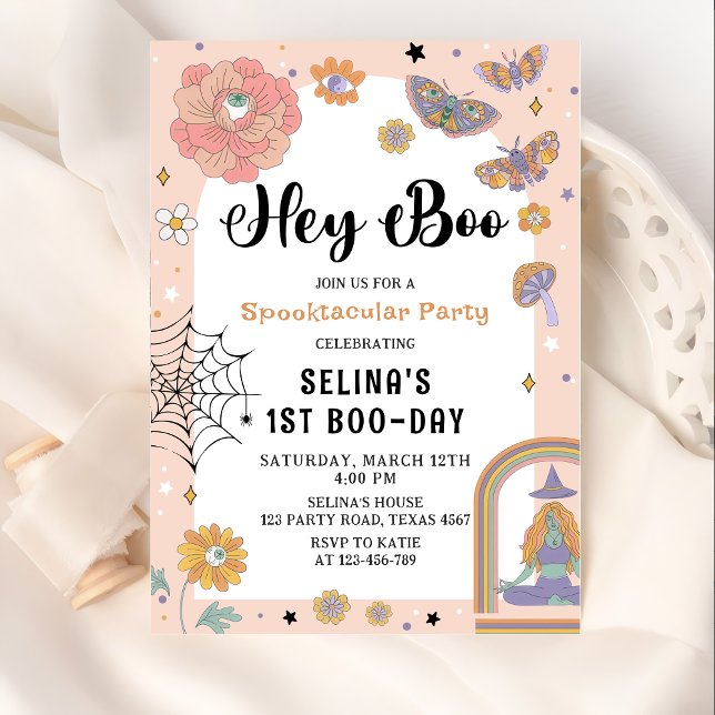 Spooktacular Ghost Halloween Girl Birthday  Invitation (Creator Uploaded)