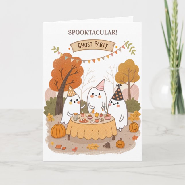 Spooktacular Ghost Party  Card (Front)