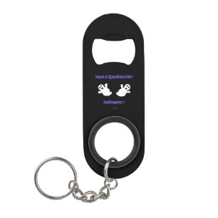Spooktacular Ghosts Keychain Bottle Opener