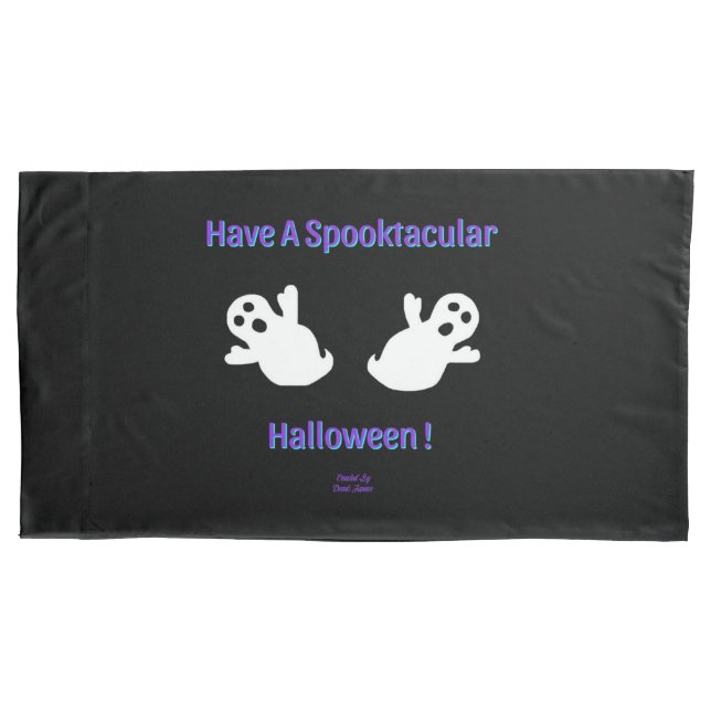 Spooktacular Ghosts King Size Pillowcase (Front)