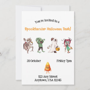 Spooktacular Halloween Bash Invitation