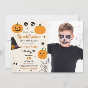 Spooktacular Halloween Birthday Invitation