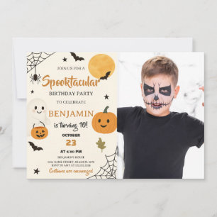 Spooktacular Halloween Birthday Invitation