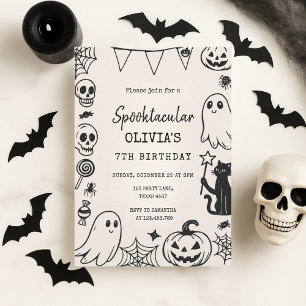 Spooktacular Halloween Birthday  Invitation