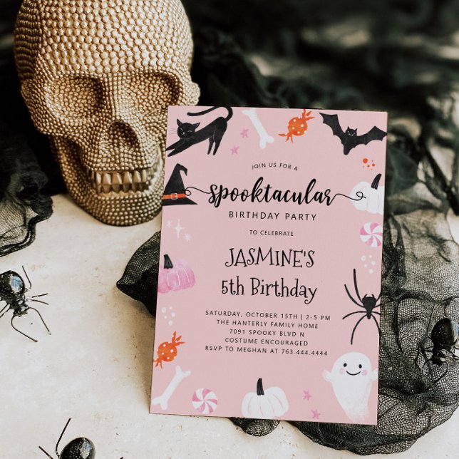 Spooktacular Halloween Birthday Invitation (Creator Uploaded)
