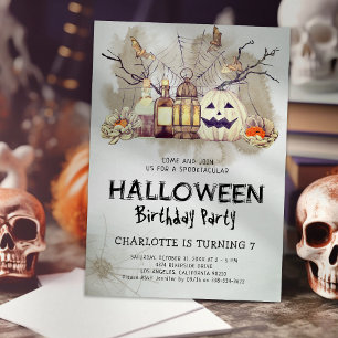 Spooktacular Halloween Birthday Invitation