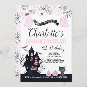 Spooktacular Halloween Birthday Invitation